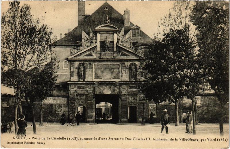Carte postale ancienne Nancy Porte de la Citadelle à Nancy