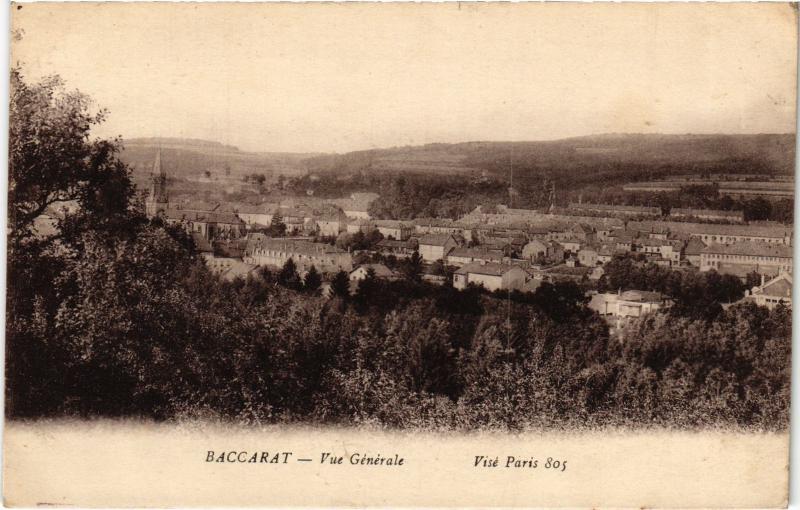 Carte postale ancienne Baccarat vue generale à Baccarat