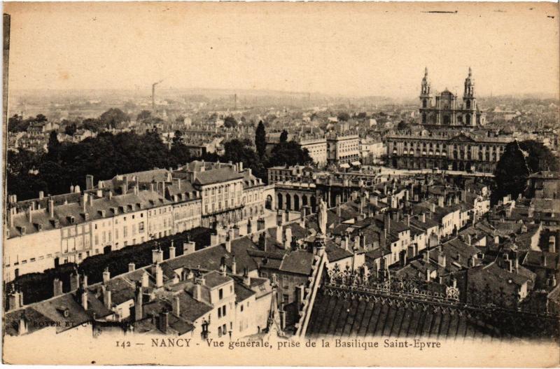 Carte postale ancienne Nancy vue generale à Nancy