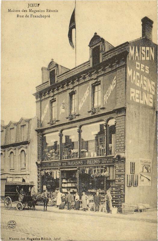 Carte postale ancienne Joeuf Maison des Magasins Reunis à Joeuf