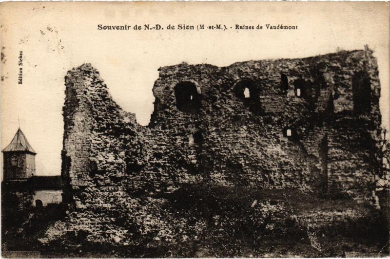 Carte postale ancienne Sion Ruines de Vaudemont
