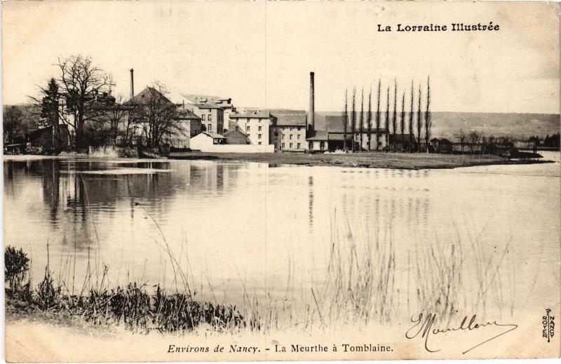 Carte postale ancienne La Meurthe a Tomblaine à Tomblaine