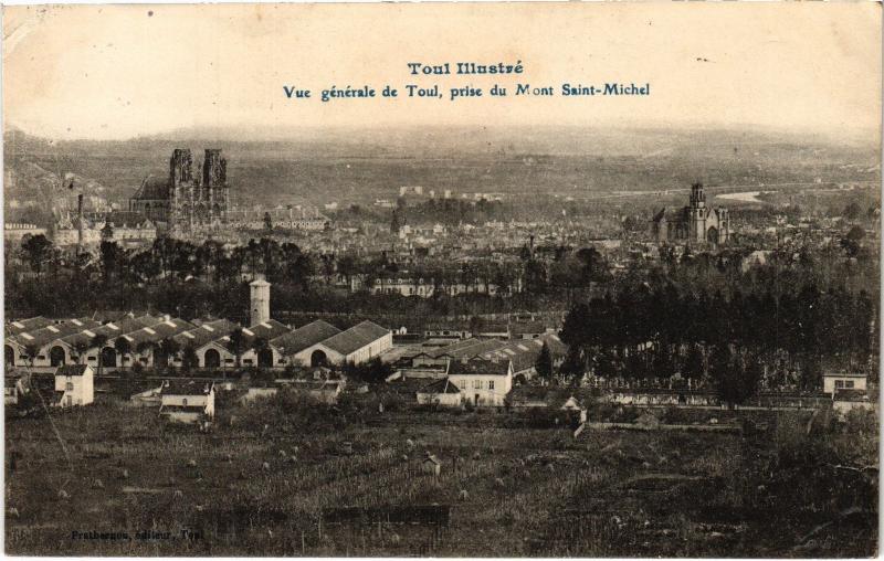 Carte postale ancienne Toul vue generale
