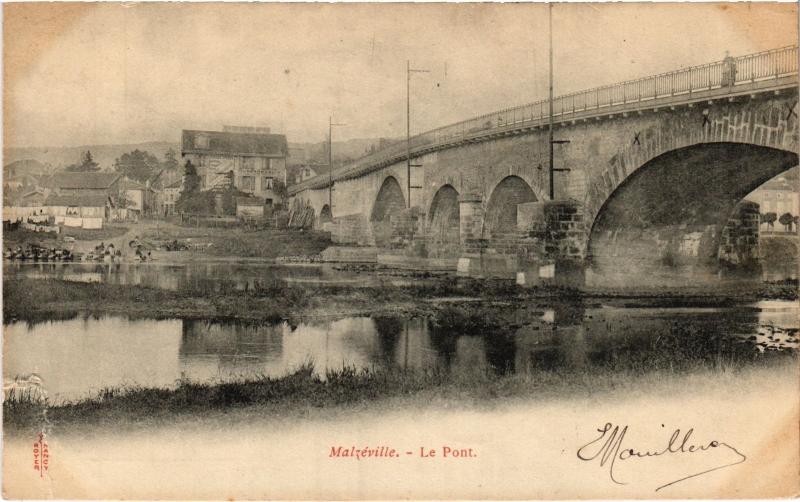 Carte postale ancienne Malzeville le pont