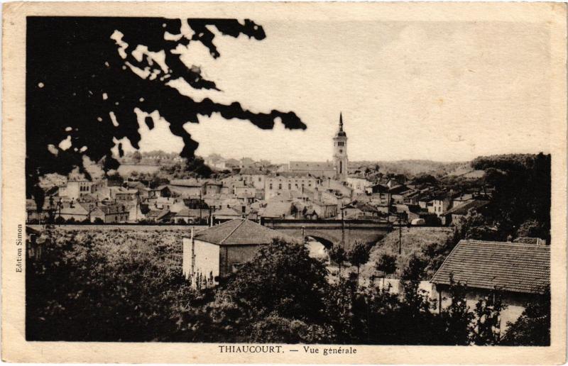 Carte postale ancienne Thiaucourt vue generale