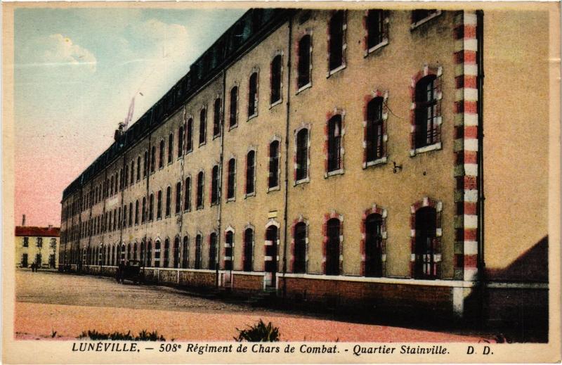 Carte postale ancienne Luneville Quartier Stainville