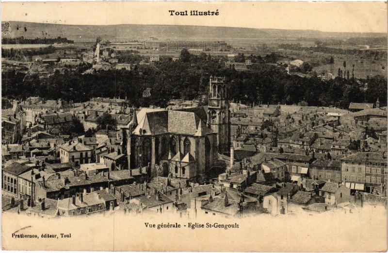 Carte postale ancienne Toul vue generale