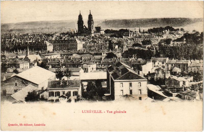 Carte postale ancienne Luneville vue generale