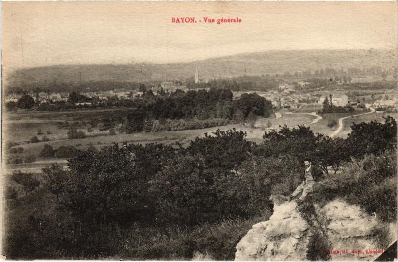 Carte postale ancienne Bayon vue generale à Bayon