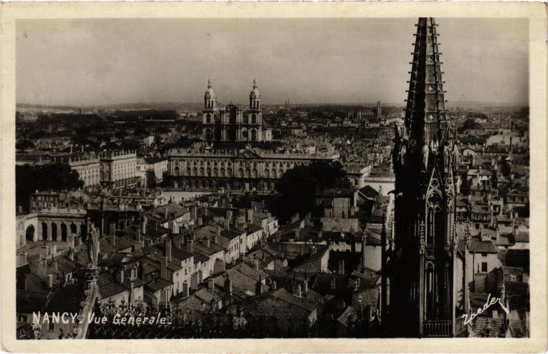 Carte postale ancienne Nancy vue generale à Nancy