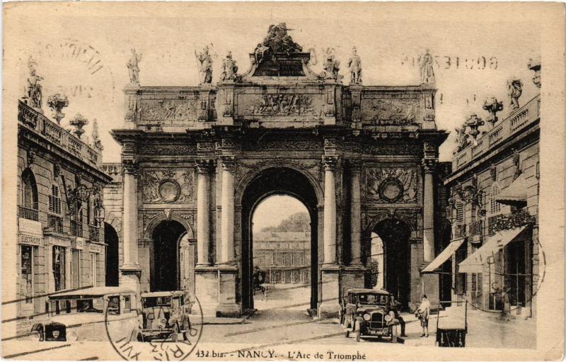 Carte postale ancienne Nancy Arc de Triomphe à Nancy