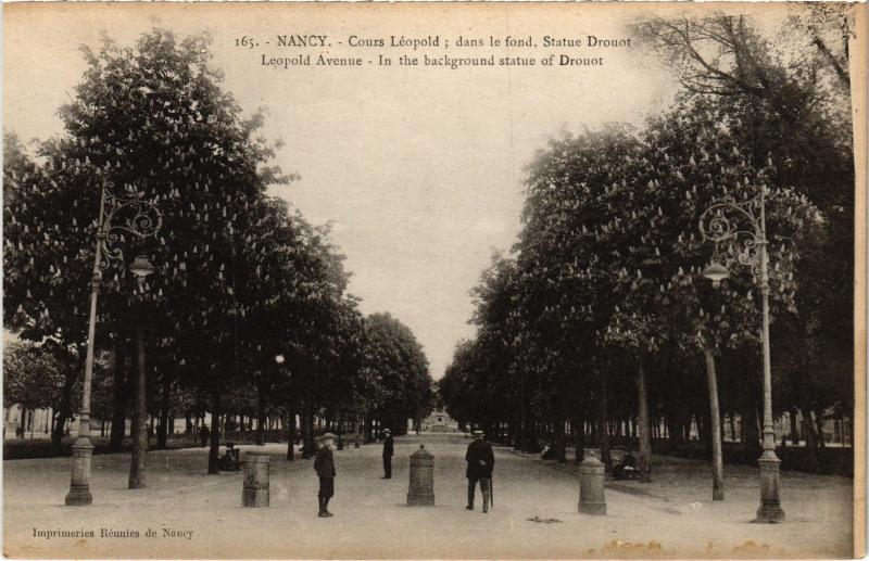 Carte postale ancienne Nancy cours Leopold à Nancy