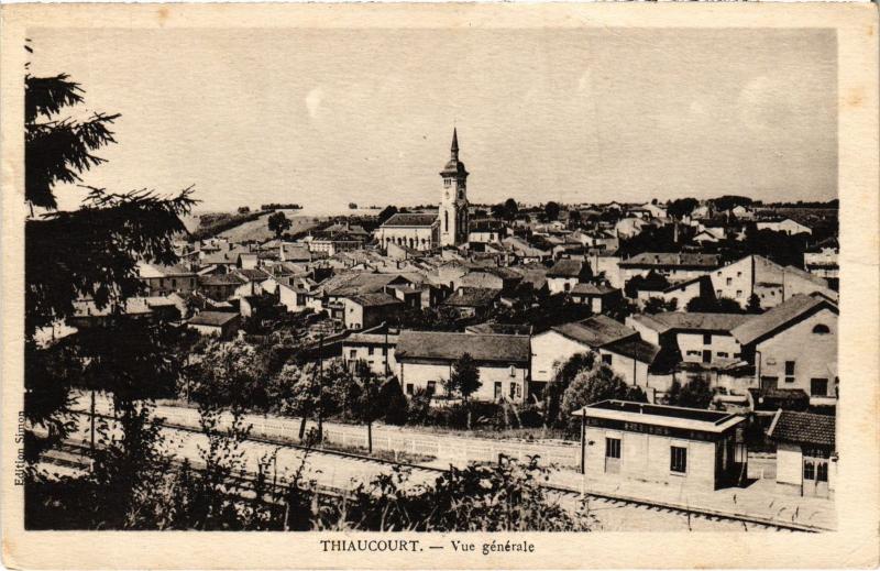 Carte postale ancienne Thiaucourt vue generale
