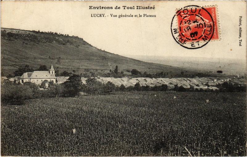 Carte postale ancienne Lucey vue generale à Lucey