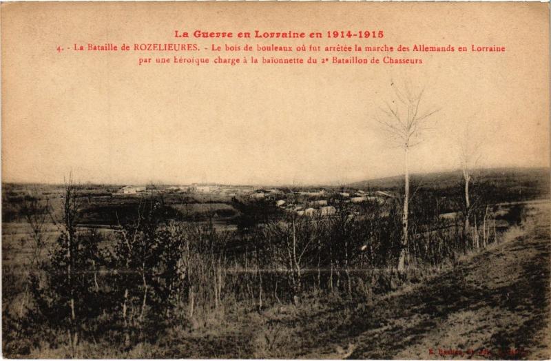 Carte postale ancienne La bataille de Rozelieures à Rozelieures