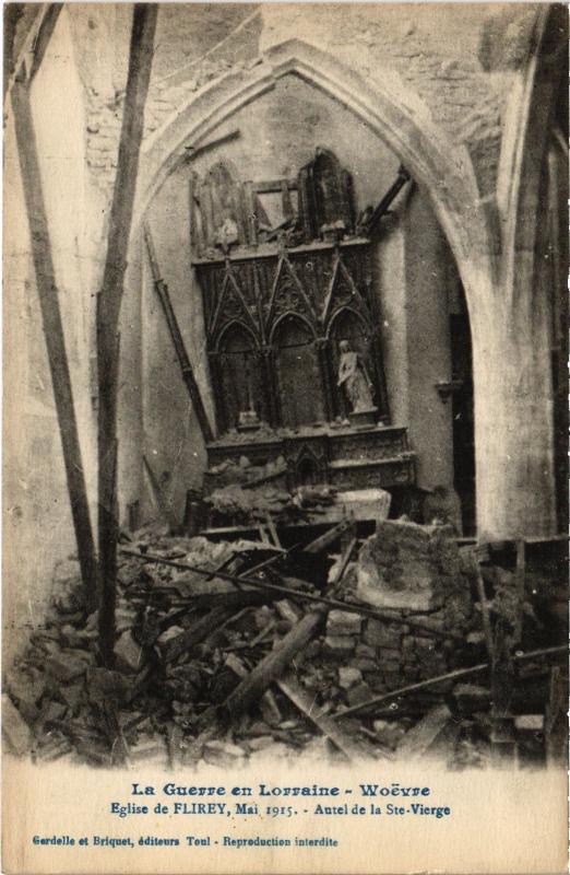 Carte postale ancienne Flirey eglise à Flirey