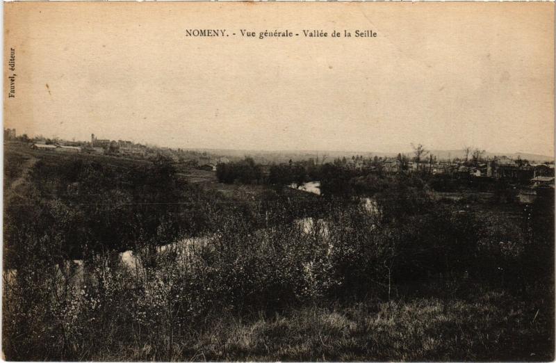 Carte postale ancienne Nomeny vue generale à Nomeny