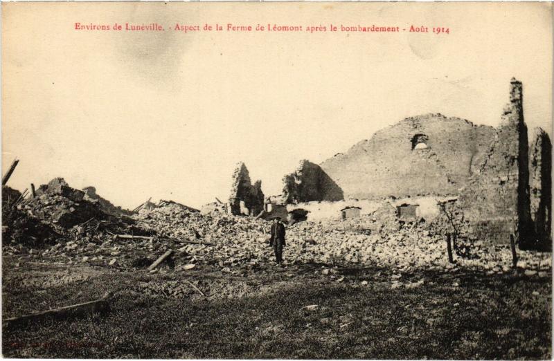Carte postale ancienne Leomont aspect de la Ferme
