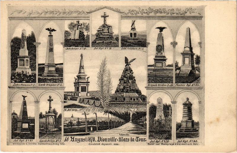 Carte postale ancienne Mars la Tour souvenir à Mars-la-Tour
