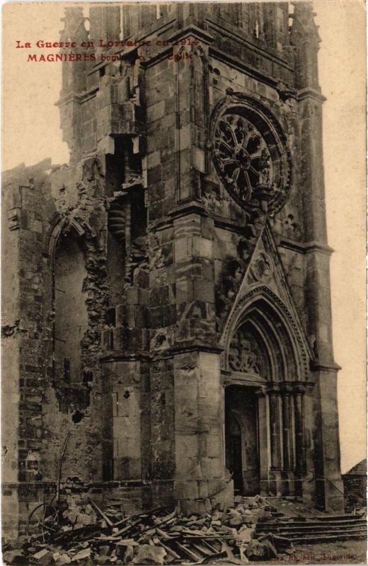 Carte postale ancienne Magnieres eglise