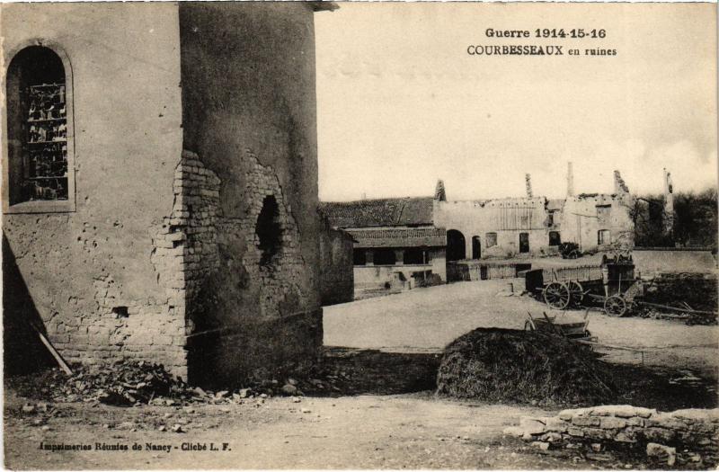 Carte postale ancienne Courbesseaux en Ruines à Courbesseaux