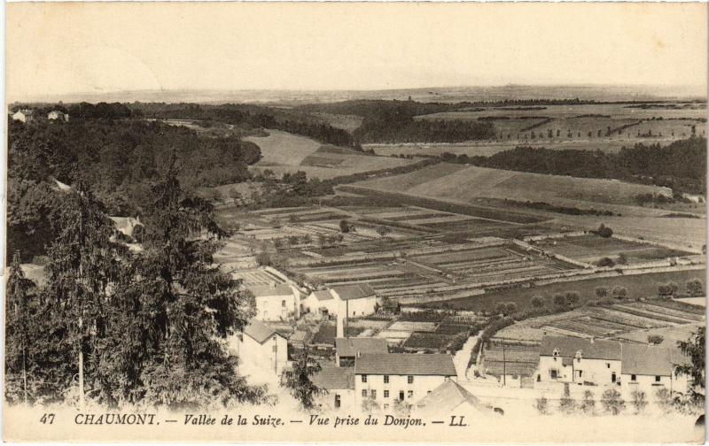 Carte postale ancienne Chaumont valle de la Suize