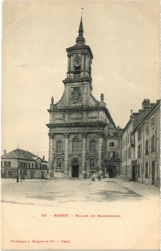 Carte postale ancienne Nancy Eglise de Bonsecours à Nancy