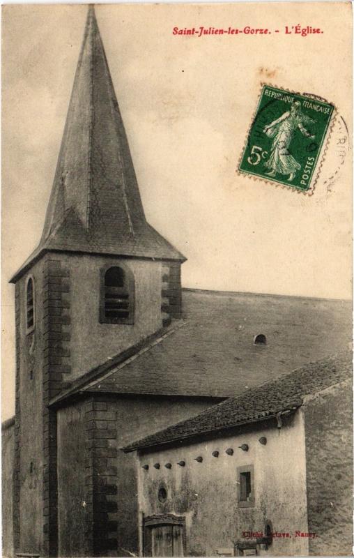 Carte postale ancienne St Julien les Gorze Eglise