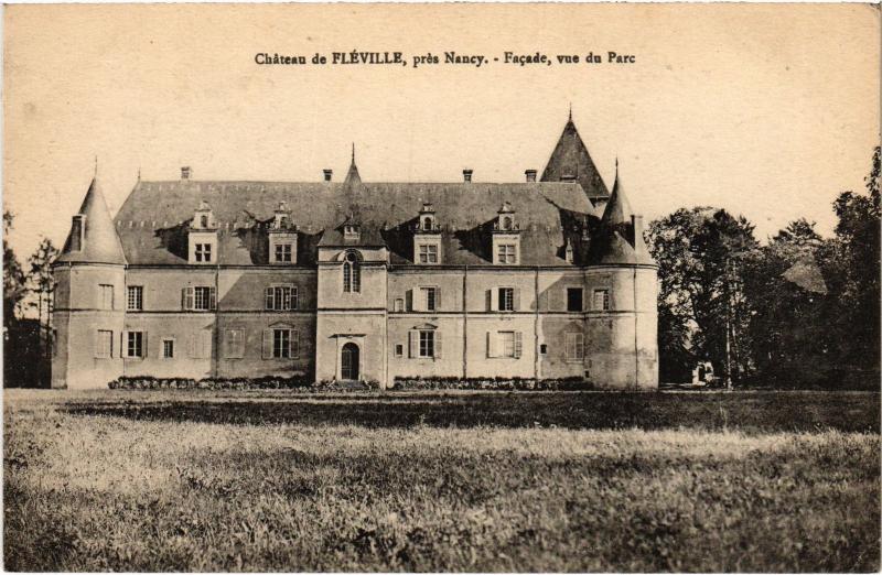 Carte postale ancienne Fleville le chateau