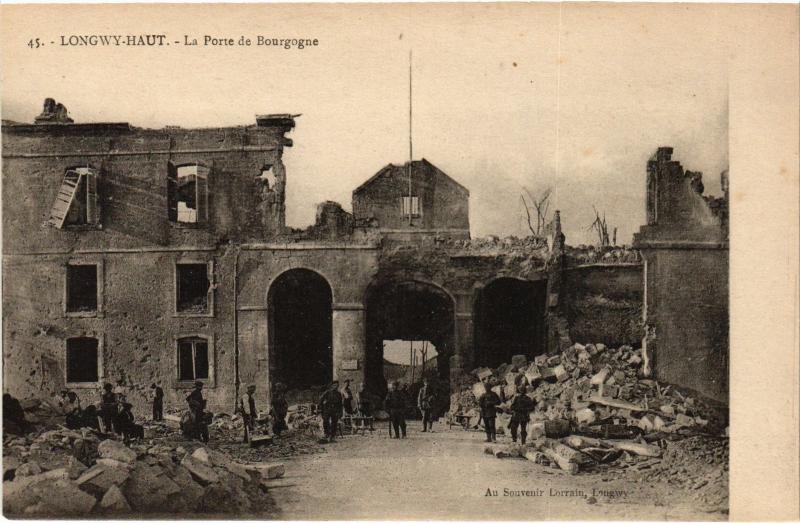 Carte postale ancienne Longwy Porte de Bourgogne à Longwy