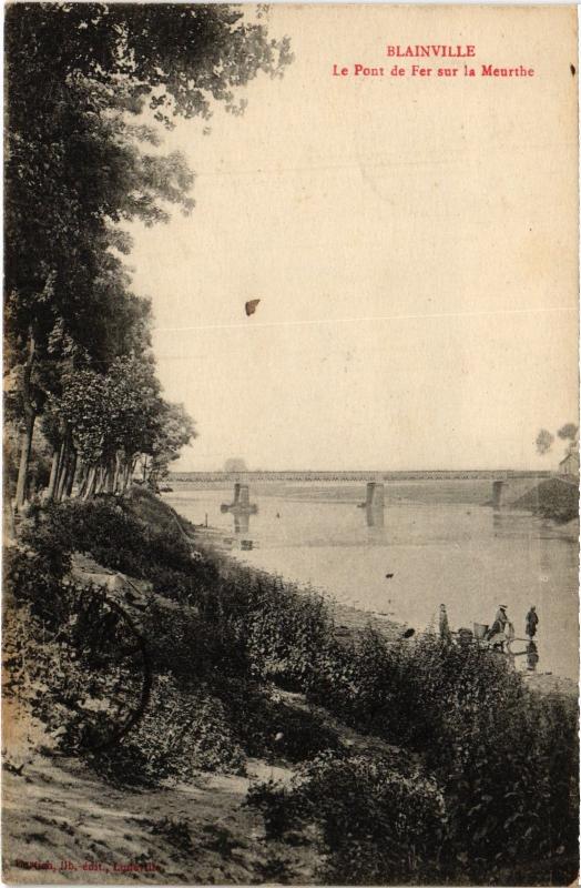 Carte postale ancienne Blainville Pont de Fer