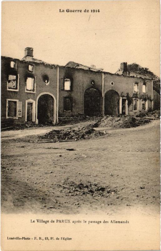 Carte postale ancienne Parux le village à Parux