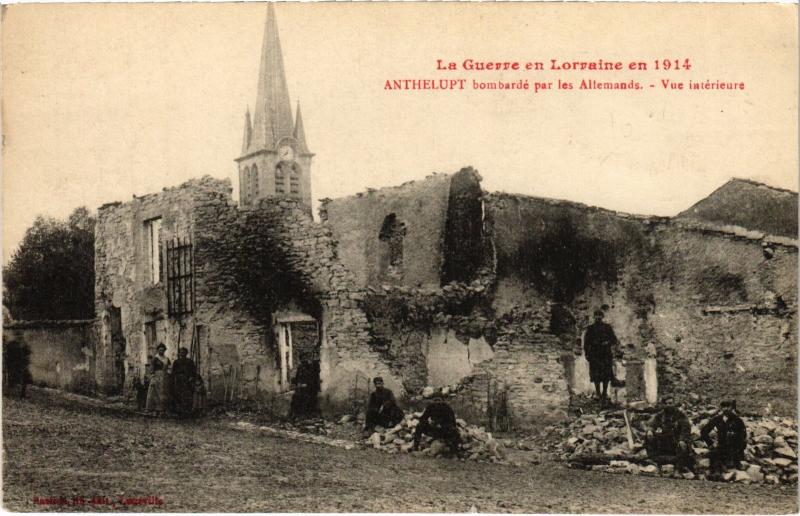 Carte postale ancienne Anthelupt vue interieur à Anthelupt