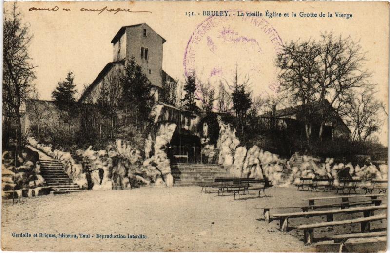 Carte postale ancienne Bruley eglise à Bruley