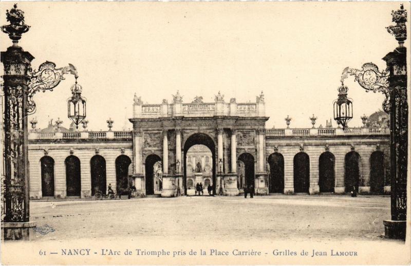 Carte postale ancienne Nancy Arc de Triomphe à Nancy
