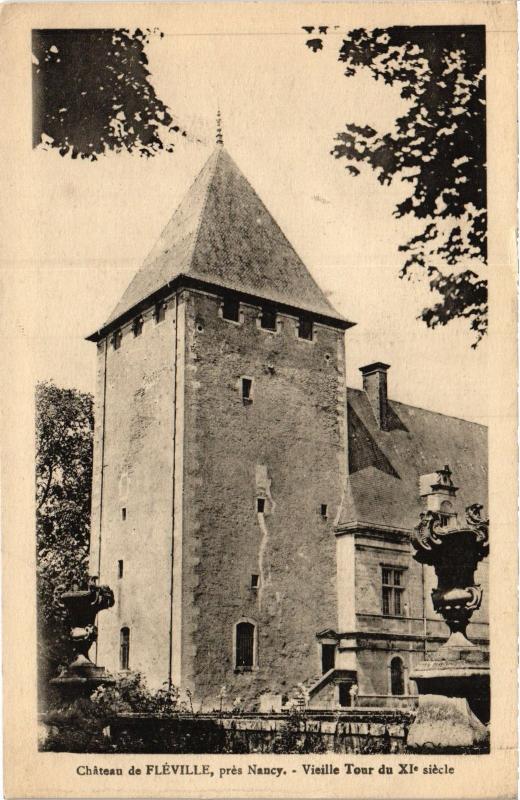 Carte postale ancienne Fleville le chateau