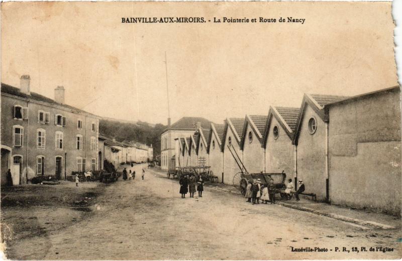 Carte postale ancienne Bainville Pointerie et Route de Nancy à Nancy