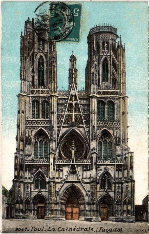 Carte postale ancienne Toul cathedrale
