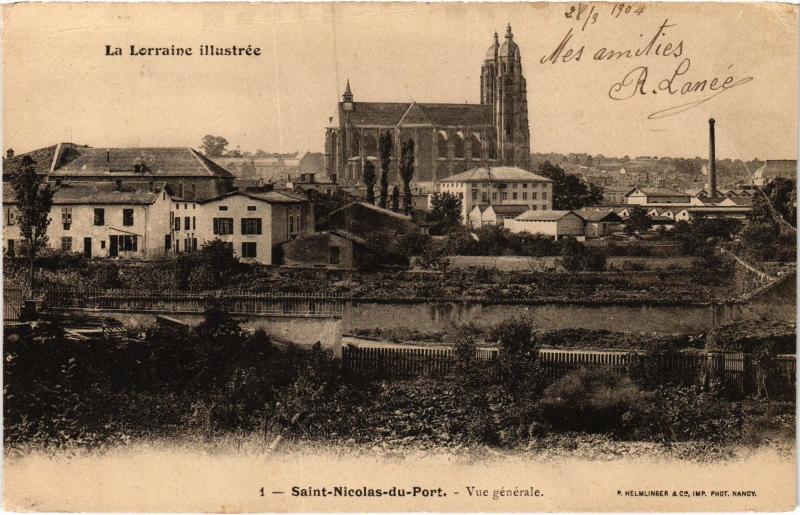 Carte postale ancienne St Nicolas du Port vue generale
