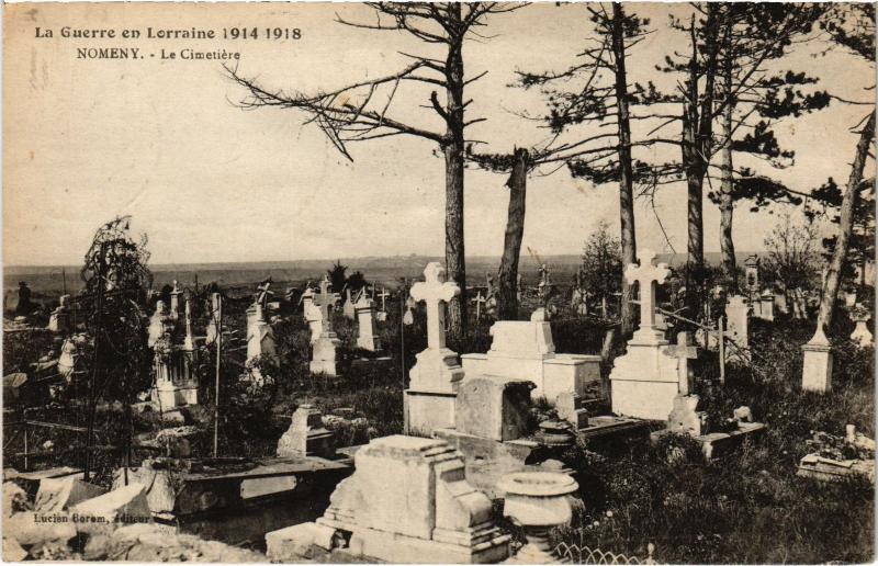 Carte postale ancienne Nomeny le cimetiere à Nomeny
