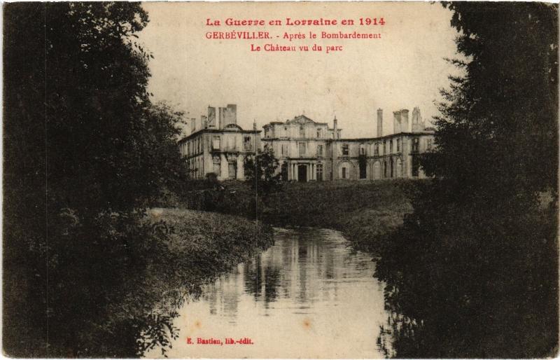 Carte postale ancienne Gerbeviller le chateau