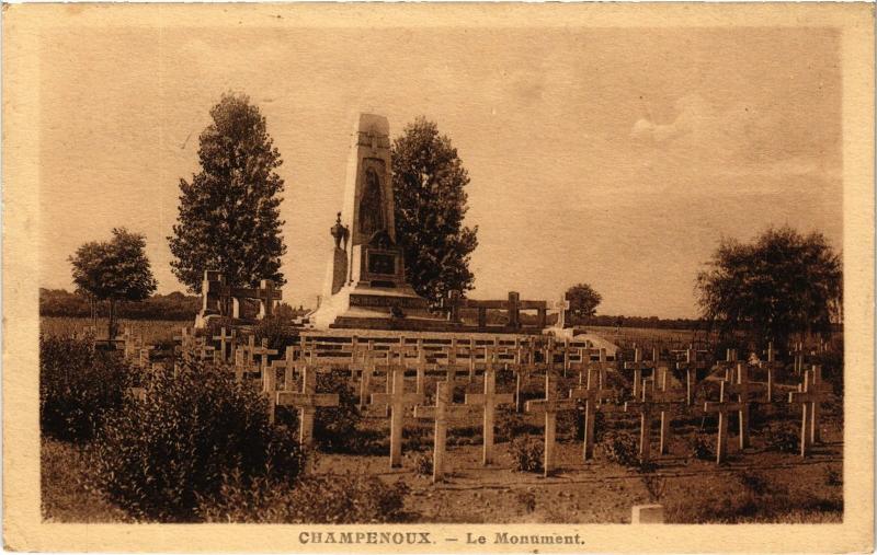 Carte postale ancienne CHampenoux le Monument à Champenoux