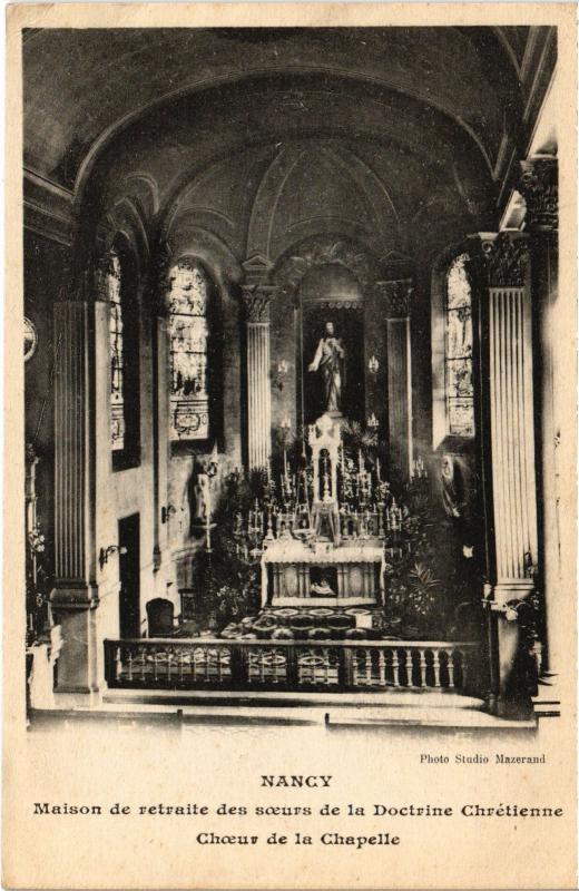 Carte postale ancienne Nancy Choeur de la Chapelle à Nancy