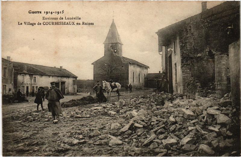 Carte postale ancienne Courbresseaux en Ruines
