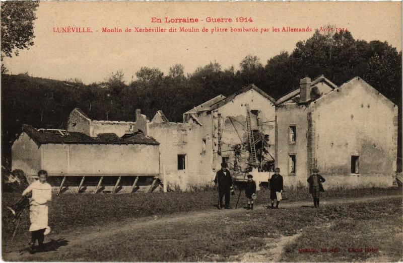 Carte postale ancienne Luneville Moulin de Xerbeviller