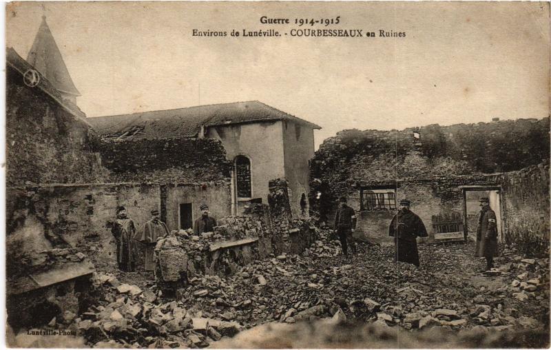 Carte postale ancienne Courbresseaux en Ruines