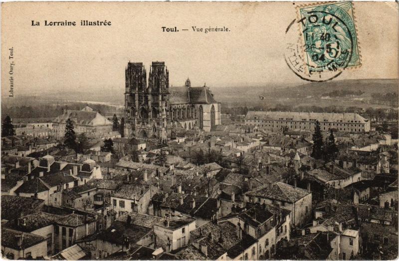 Carte postale ancienne Toul vue generale