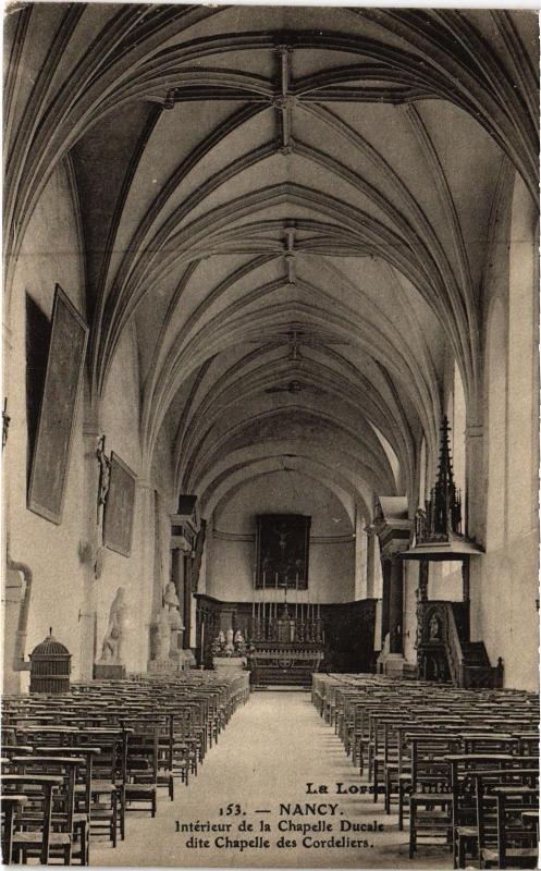 Carte postale ancienne Nancy Chapelle Ducale interieur à Nancy