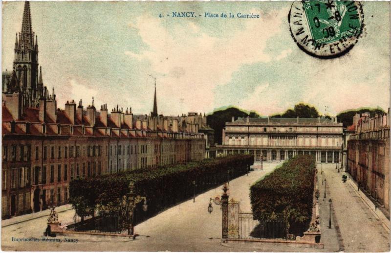 Carte postale ancienne Nancy Place de la Carriere à Nancy
