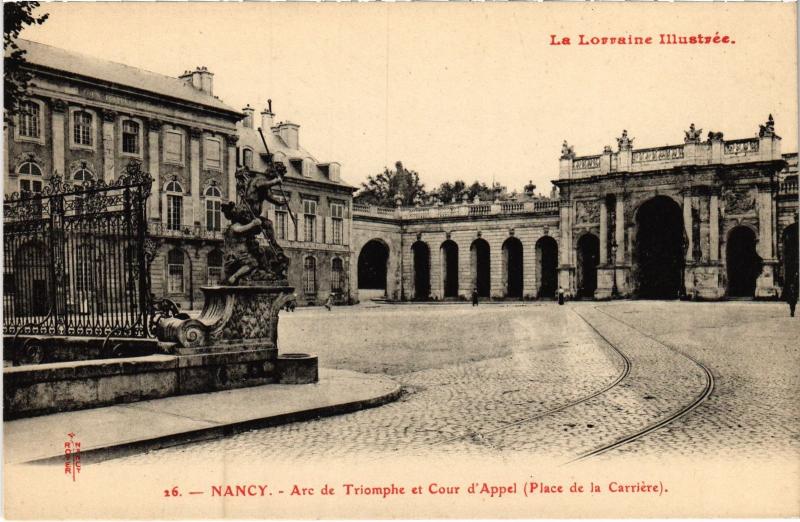 Carte postale ancienne Nancy Arc de Triomphe à Nancy